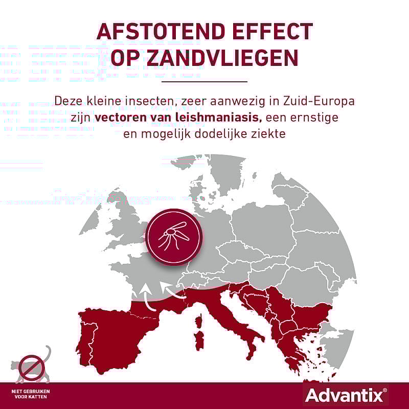 Advantix Spot-on Hond 6 pipetten - 4 - 10 kg - 100/500
