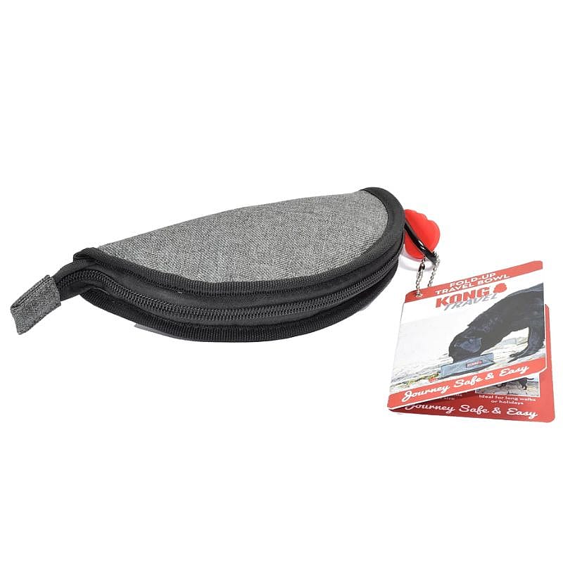 KONG Fold-Up Bowl Hond Dubbele Voer/Drinkbak