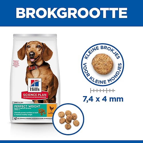 Hill's Science Plan Perfect Weight Small & Mini Adult Hondenvoer