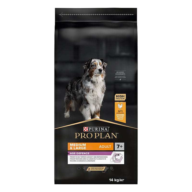 Purina Pro Plan Medium & Large Adult 7+ Age Defence Hondenvoer Kip 14 kg