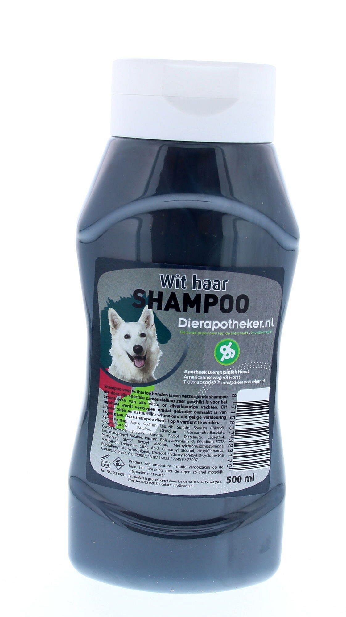 Dierapotheker Shampoo Witharige Honden 500 ml