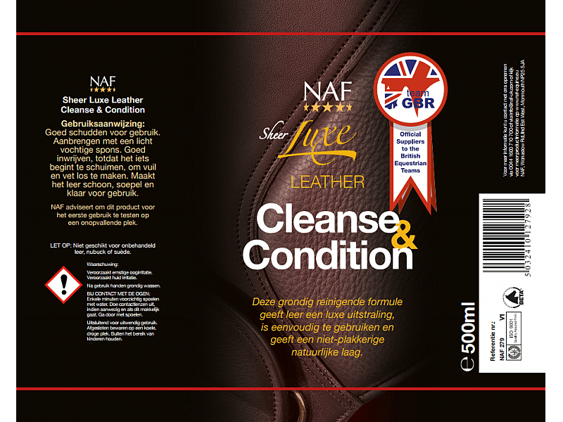 NAF Sheer Luxe Leather Cleanse 500 ml – Zachte lederreiniger voor dagelijks gebruik
