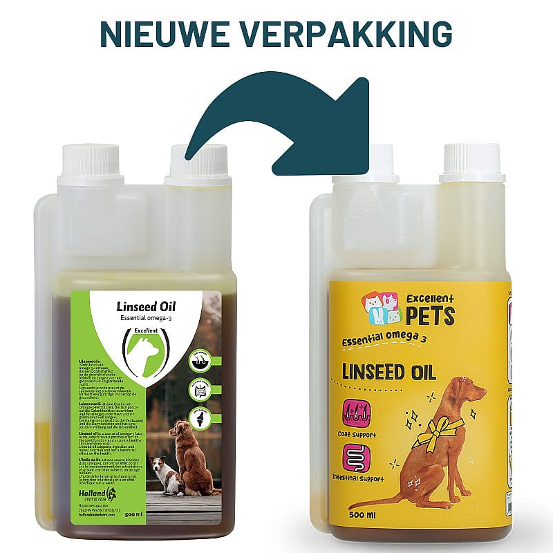 Excellent Lijnzaadolie Hond 500 ml