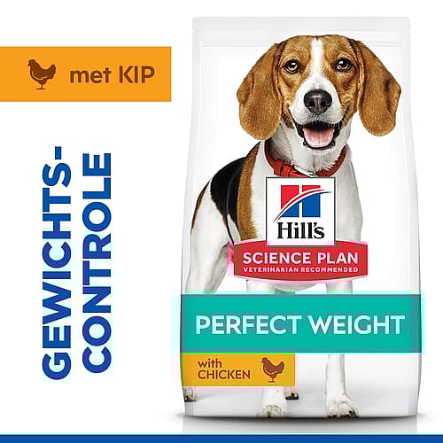 Hill's Science Plan Perfect Weight Medium Adult Hondenvoer Kip