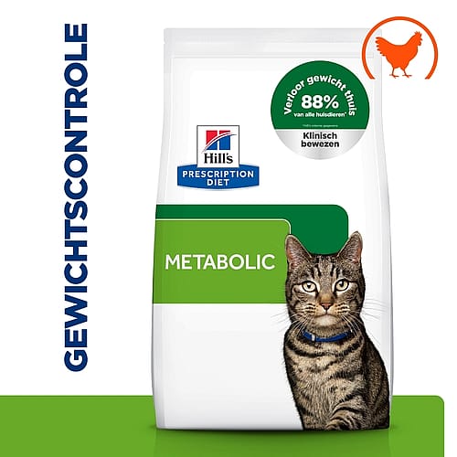 Hill's Prescription Diet Metabolic Weight & Diabetes Management Kattenvoer met Kip