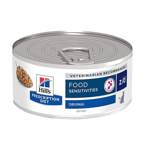 Hill's Prescription Diet ZD Food Sensitivities Kattenvoer 24 x 156 gram blikjes