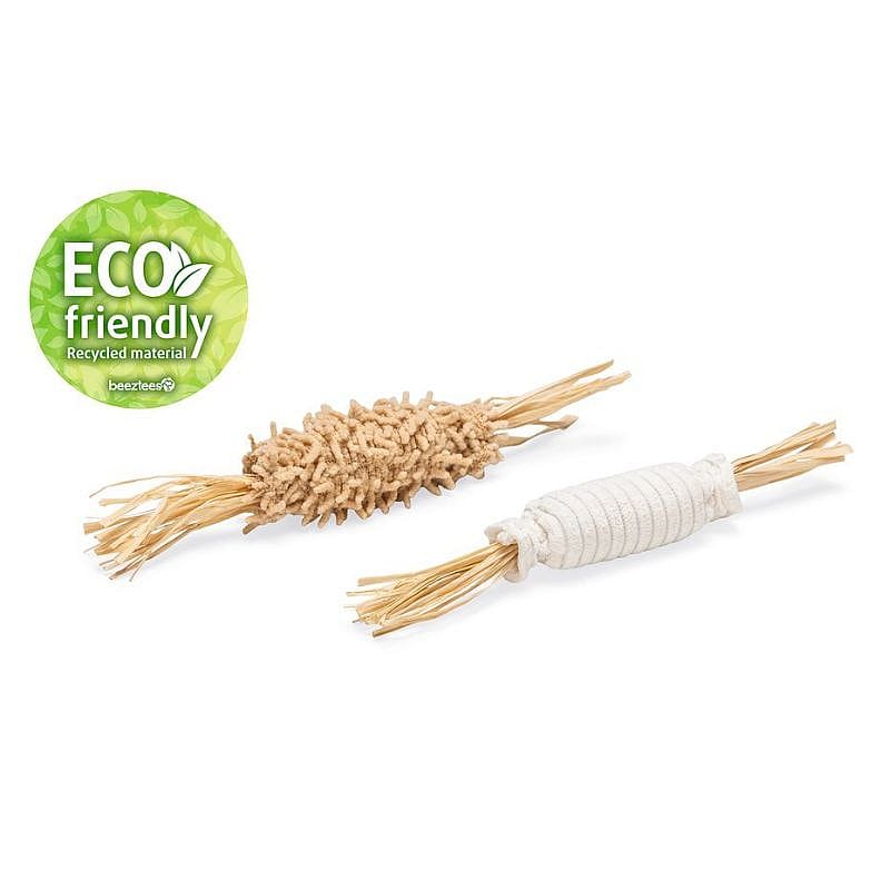 eco friendly, recycled material, dog toy, rope chew, beads texture