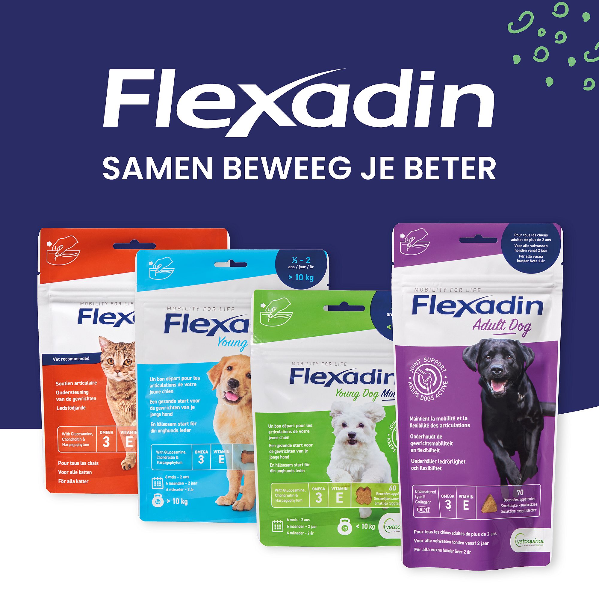 Flexadin Adult Dog 70 Kauwbrokjes