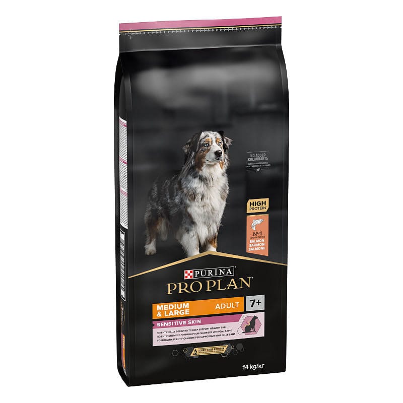 Purina Pro Plan Medium & Large Adult 7+ Sensitive Skin Hondenvoer Zalm 14 kg