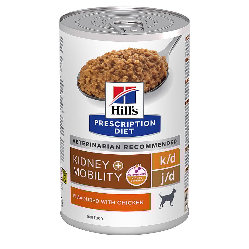 Hill's Prescription Diet KD + Mobility Hondenvoer 12 x 370 gram blikjes
