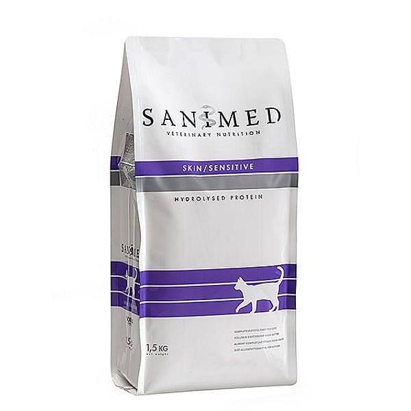 Sanimed Skin Sensitive Kat Dieetvoer: Voedselintoleranties - Huidproblemen 1.5 kg