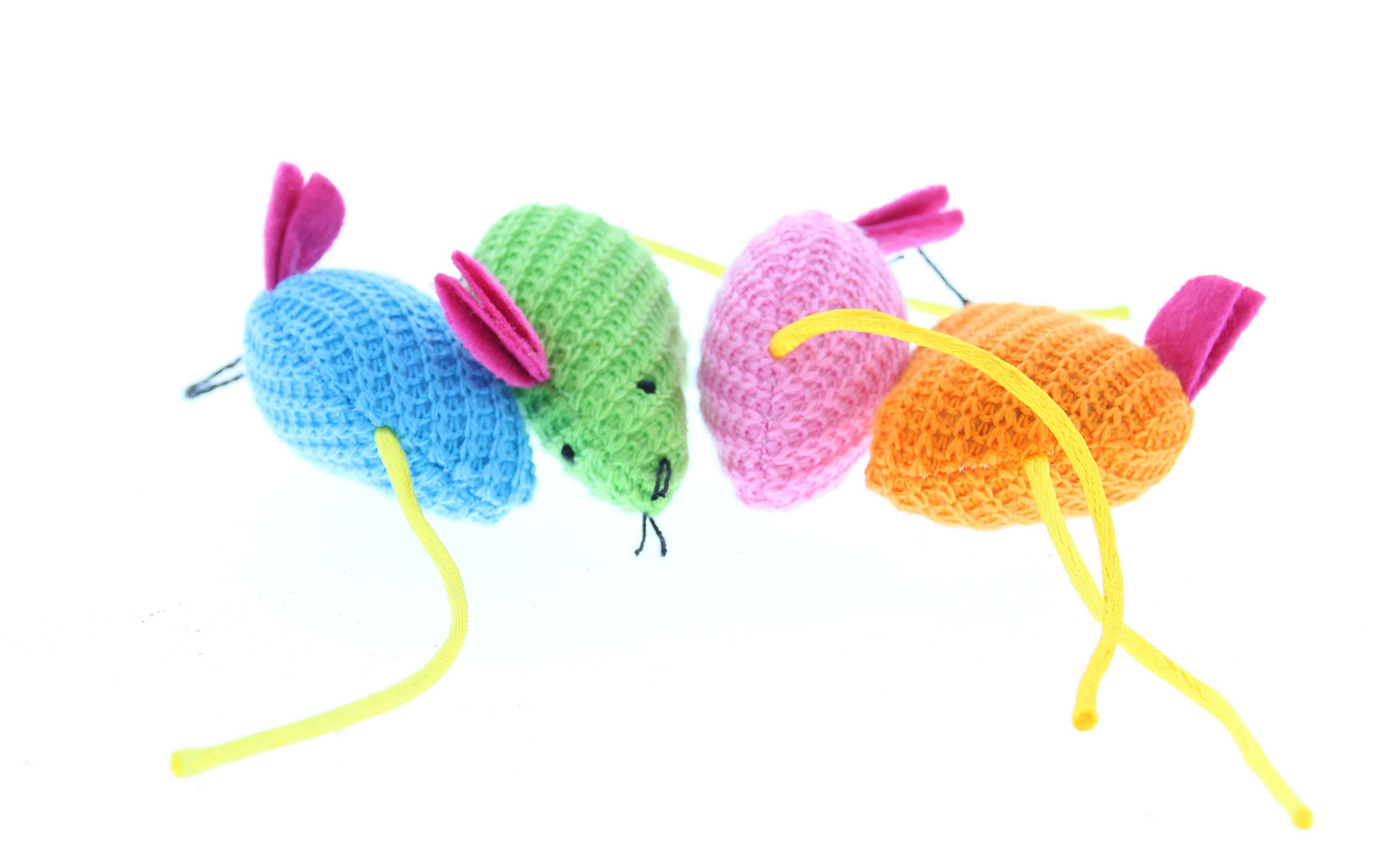 Dierapotheker Muisjes Spelen Kat 4 stuks