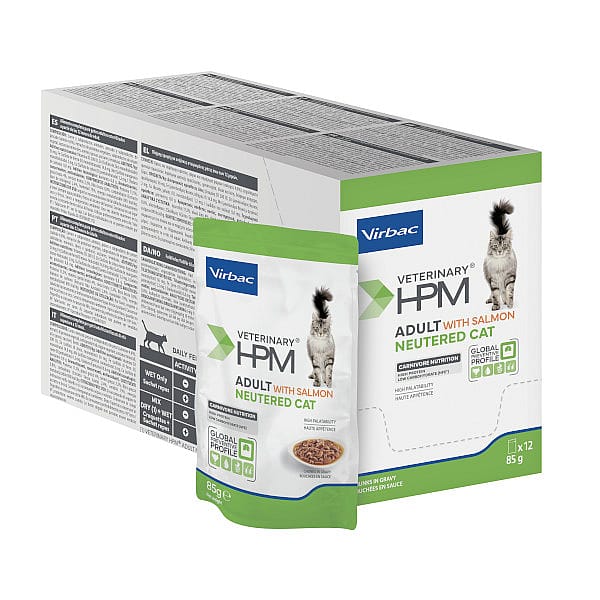 HPM Cat Adult Neutered Zalm 12 x 85 gram