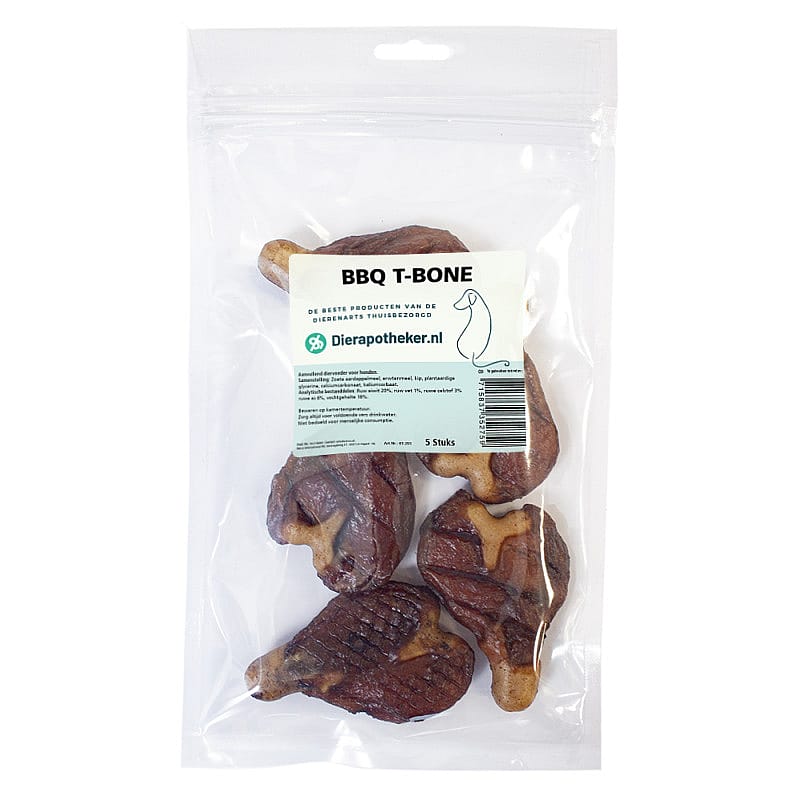 Dierapotheker BBQ T-Bone 5 stuks Hond