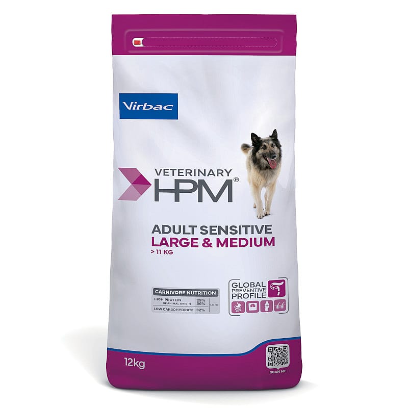 HPM Adult Sensitive Large & Medium Dog 12 kg