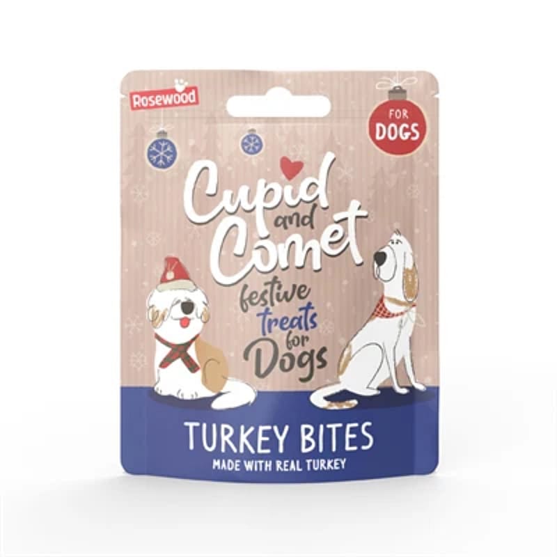 Cupid & Comet Kerstdiner Kerstsok Hond