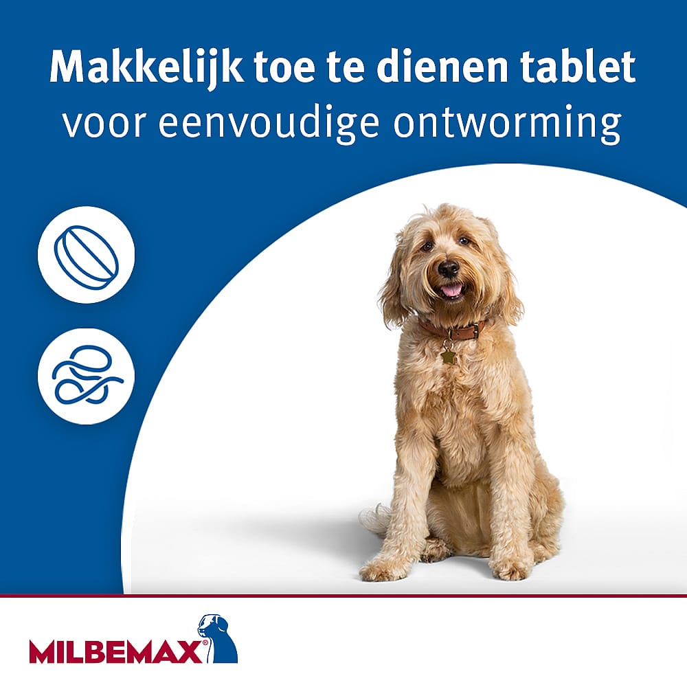 Milbemax Grote Hond Ontwormingstabletten 50 tabletten