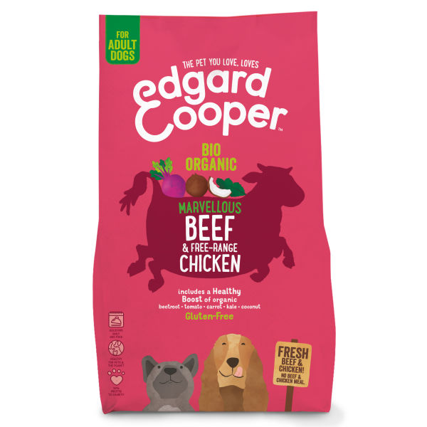 Edgard & Cooper Adult Hondenvoer Biologisch Vers Rund en Verse Kip 700 gram