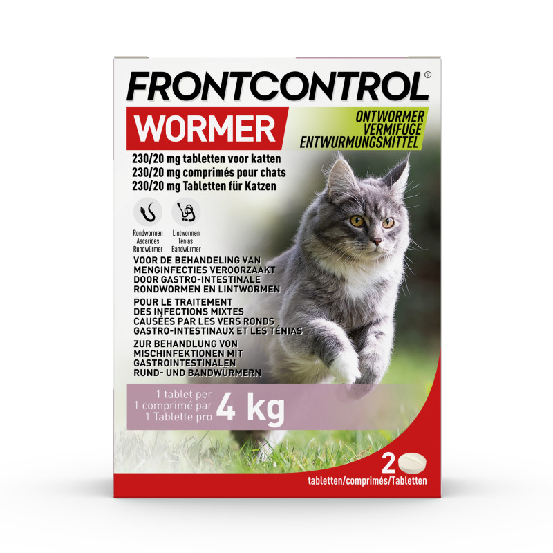 Frontcontrol Ontwormer Kat 2 tabletten