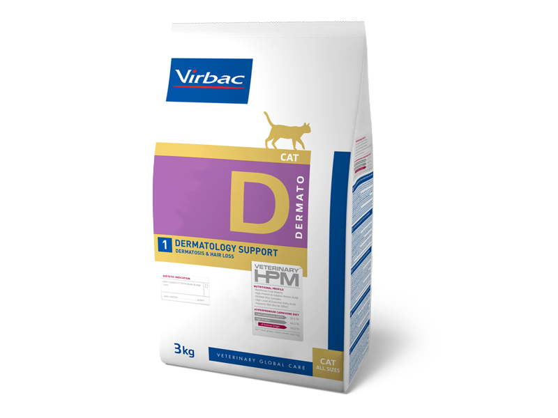 HPM Cat Dermatology Support - Dermatosis & Hair loss 3 kg