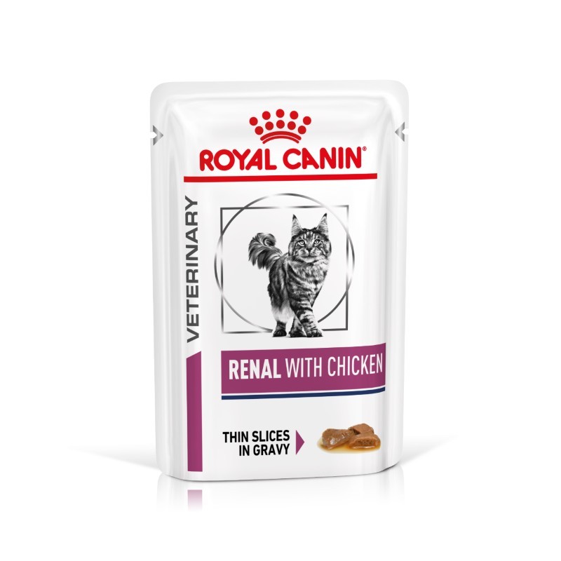 Royal Canin Renal Kat 12 x 85 gram maaltijdzakjes - Kip