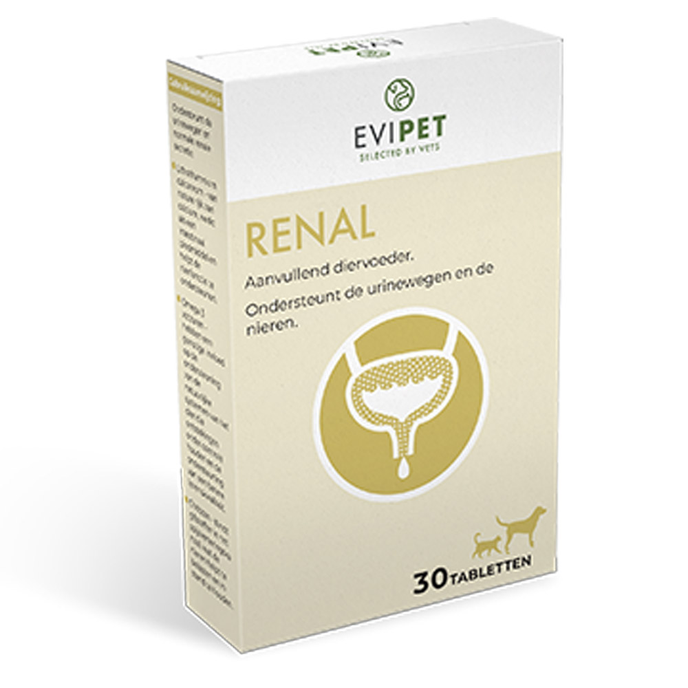 Evipet Renal Hond Kat 30 tabletten