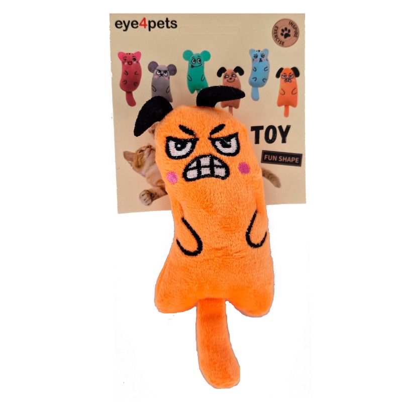 Eye4Pets Funny Catnip Serie Speelgoed Kat Brutus - Oranje