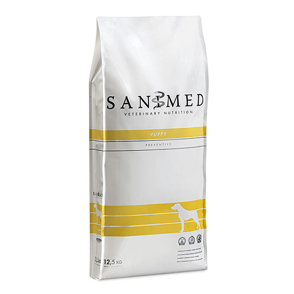 Sanimed Puppy Voeding: Gezonde Groei & Immuunsysteem - Puppyvoer Alle Rassen 12.5 kg, Poeder