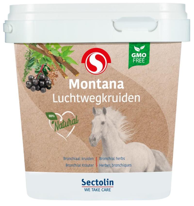 Sectolin Montana Bronchiaal Kruiden Luchtwegen Paard 1,2 kg