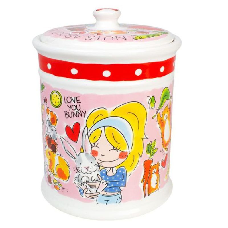 Blond Amsterdam Voorraadpot Konijn & Knaagdier, Kruik, Pottenbakkerij, Porselein, Gezicht, Persoon