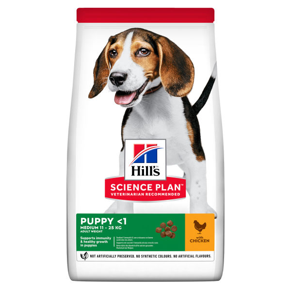 Hill's Science Plan Medium Puppyvoer, Hond, Beagle, Fles