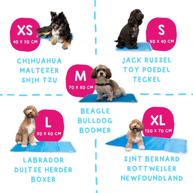 Coolpets Premium Solid Gel Cooling Mat Hond Maat  X-Large