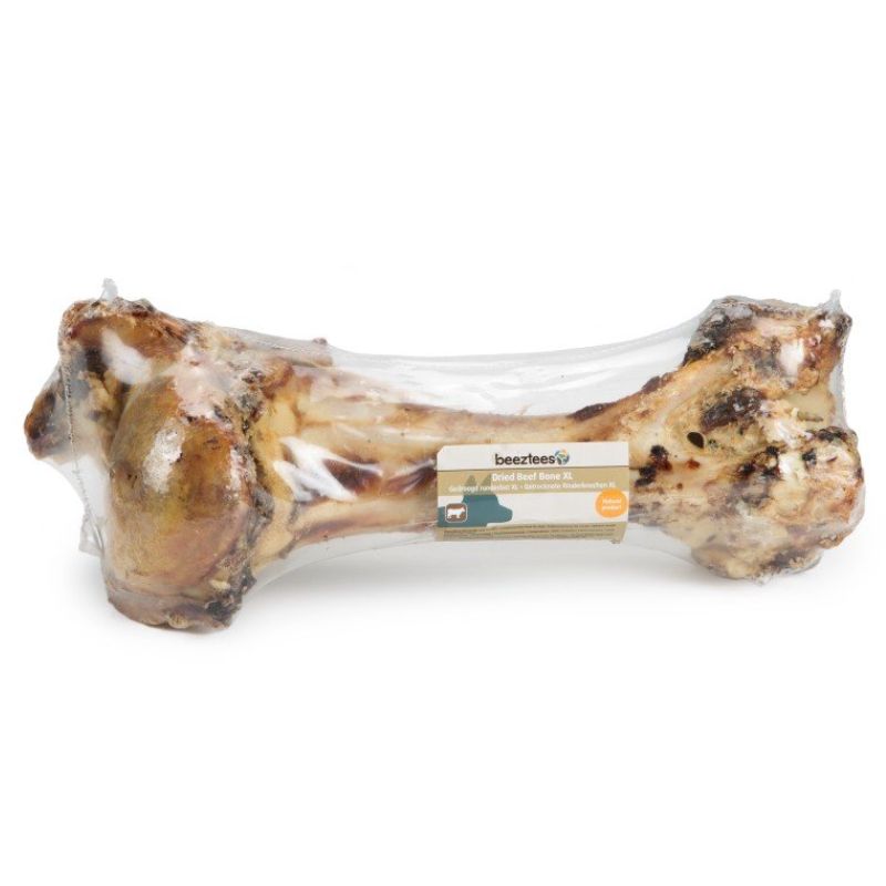 Beeztees Gedroogd Runderbot in Folie Hond Maat XL - 30 cm