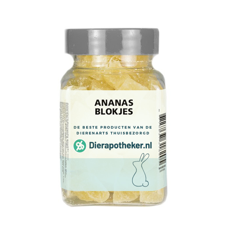 Dierapotheker Ananas Blokjes Snack 70 gram