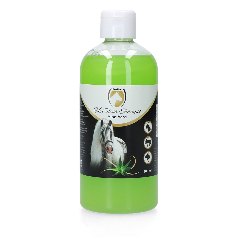 Excellent Hi Gloss Shampoo Aloe Vera Paard  500 ml, Fles