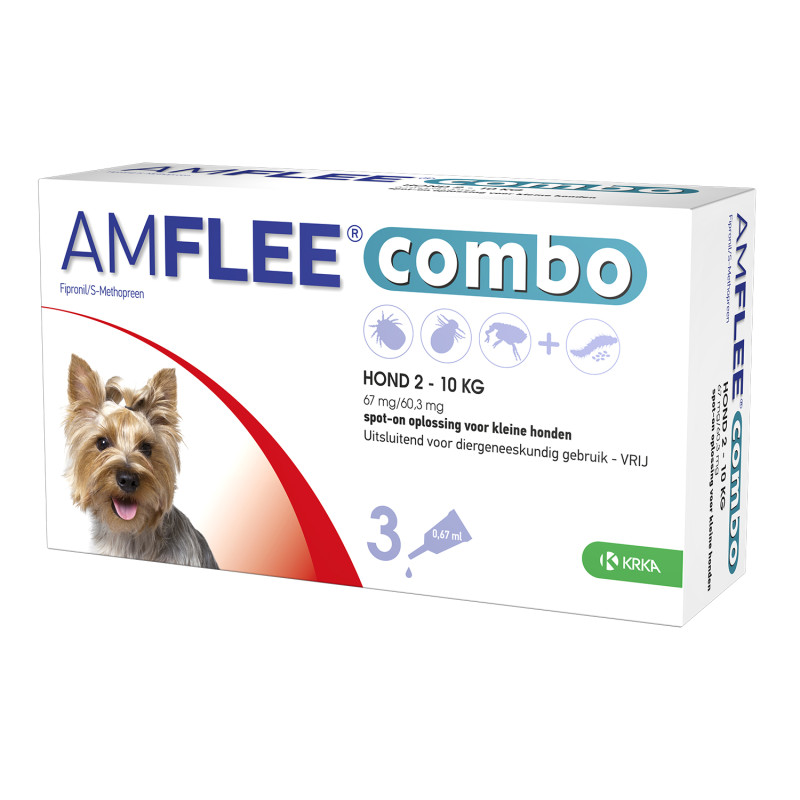 Amflee Combo Spot On Hond 3 pipetten Kleine Hond
