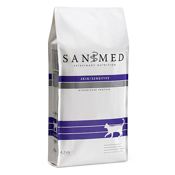 Sanimed Skin Sensitive Kat Dieetvoer: Voedselintoleranties - Huidproblemen 4.5 kg