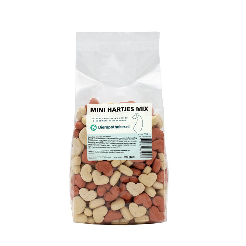 Dierapotheker Mini Hartjes Mix Hond 400 gram