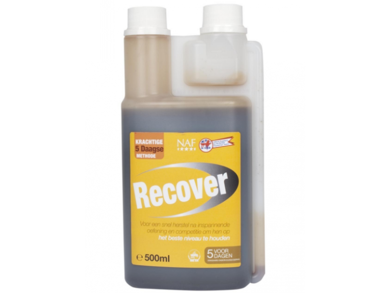NAF Recover 500 ml – Vloeibaar supplement voor herstel na inspanning bij paarden