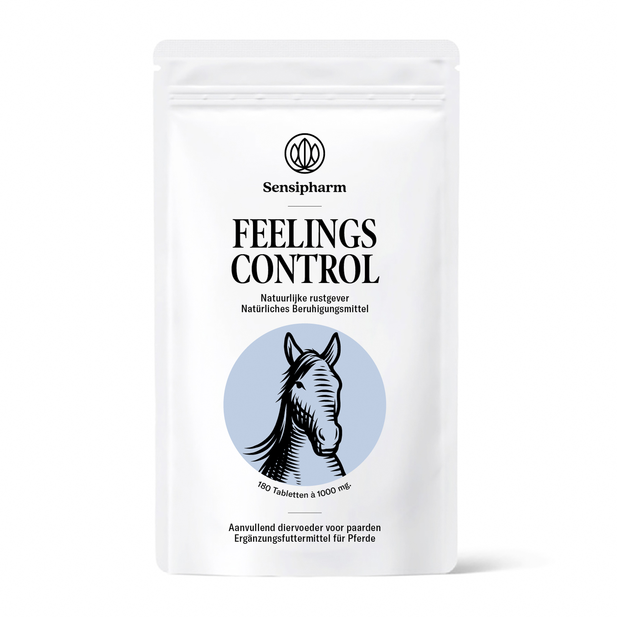 Sensipharm Feelings Control Paard 180 tabletten, Poeder