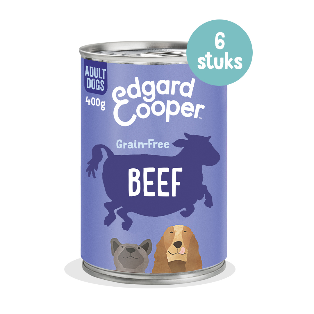 Edgard & Cooper Adult Hondenvoer Blikjes Rund 6 x 400 gram