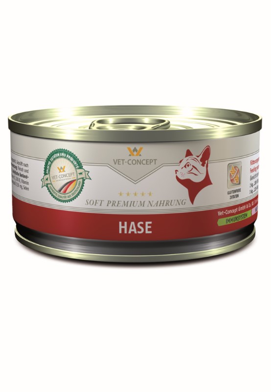 Vet-Concept Haas Kattenmenu Blikjes 6 x 100 gram, Tin, Aluminium, Kan, Ingeblikte goederen, Voedsel