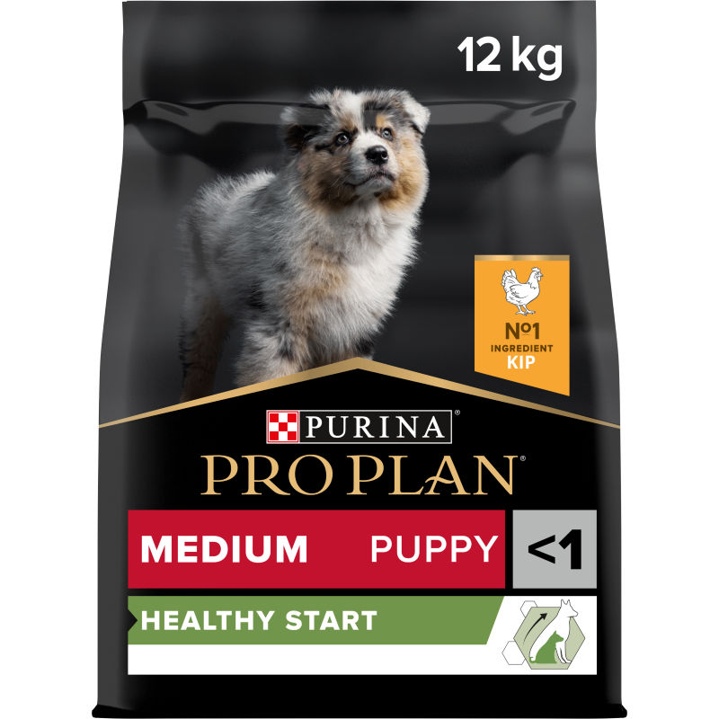 Purina Pro Plan Medium Puppy Healthy Start Kip Hondenvoer 12 kg, Dier, Hondje, Hond, Zoogdier, Huisdier