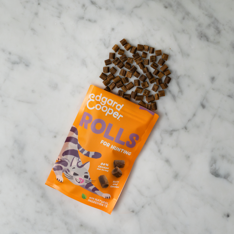 Edgard & Cooper Rolls Kattensnacks 45 gram Kip en Kalkoen