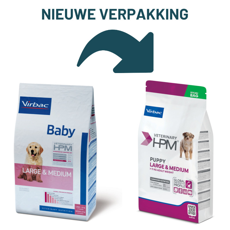 HPM Puppy Large & Medium 12 kg