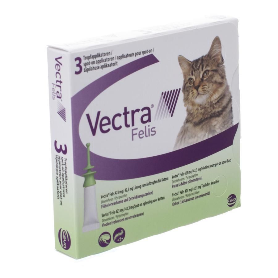Vectra Felis Kat 3 pipetten, Dier, Kat, Zoogdier, Huisdier