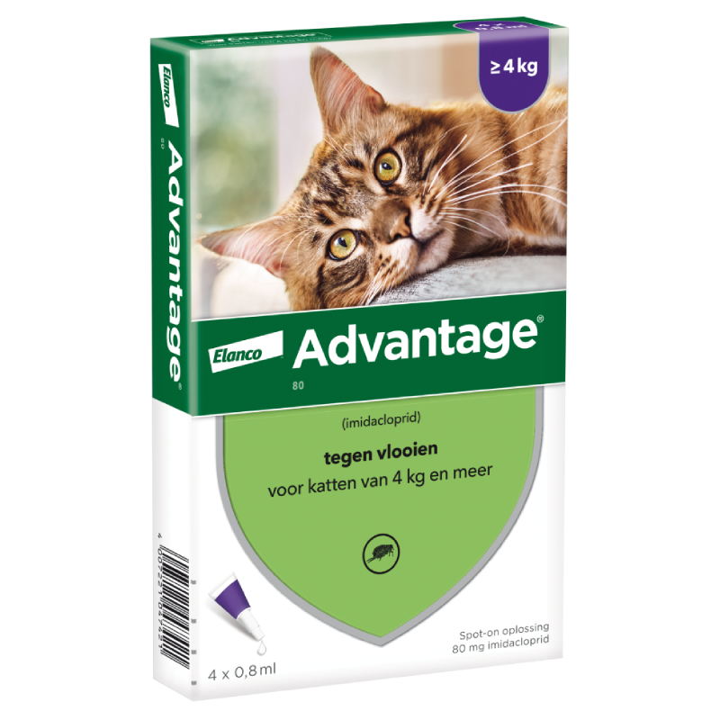 Advantage Spot-on Kat 80 mg, Dier, Kat, Zoogdier, Huisdier