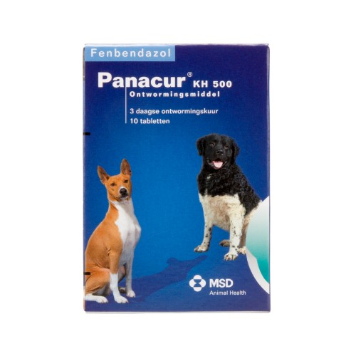 Panacur KH Ontwormingstabletten Hond Kat 500 - 10 tabletten